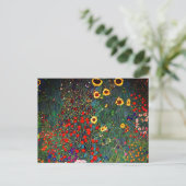 Gustav Klimt Flower Garden Briefkaart (Staand voorkant)