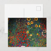 Gustav Klimt Flower Garden Briefkaart (Voorkant / Achterkant)