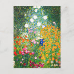 Gustav Klimt Flower Garden Briefkaart<br><div class="desc">Gustav Klimt Flower Garden briefkaart. Olieverf op canvas vanaf 1907. Flower Garden is een van de beroemdste landschapsschilderijen van Klimt. De zomerkleuren barstten in dit werk uit met een prachtige mix van oranje, rode, paarse, blauwe, roze en witte bloesems. Een groot geschenk voor fans van Gustav Klimt, een nieuwe kunstgenoot,...</div>
