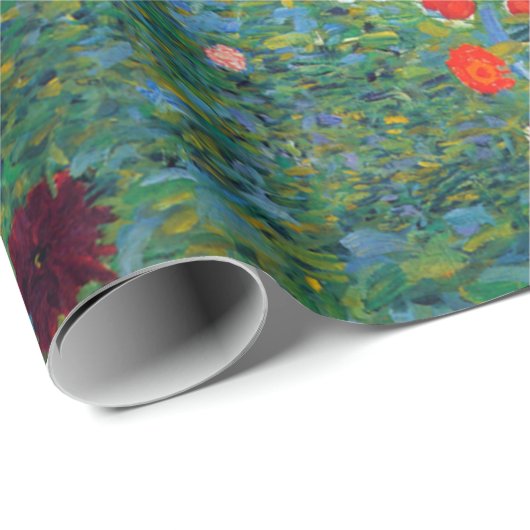 Gustav Klimt Flower Garden Cadeaupapier (Rol Hoek)