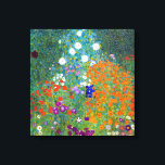 Gustav Klimt Flower Garden Canvas Afdruk<br><div class="desc">Een tuin voor huisbloemen,  zoals geschilderd door Gustav Klimt.</div>