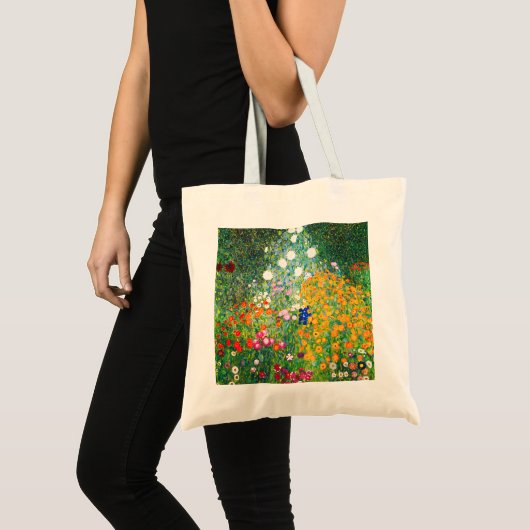 Gustav Klimt Flower Garden Canvas tas (Voorkant (product))