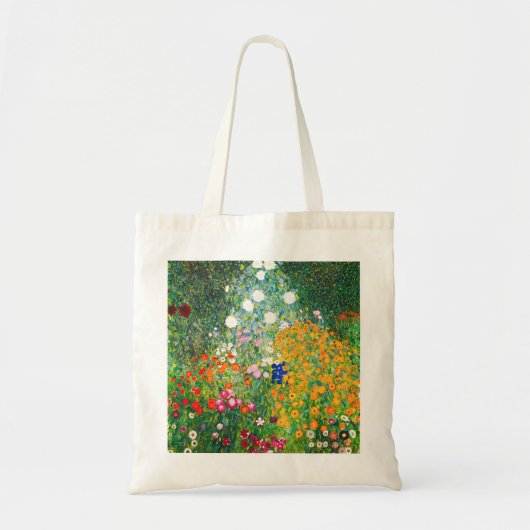 Gustav Klimt Flower Garden Canvas tas (Voorkant)