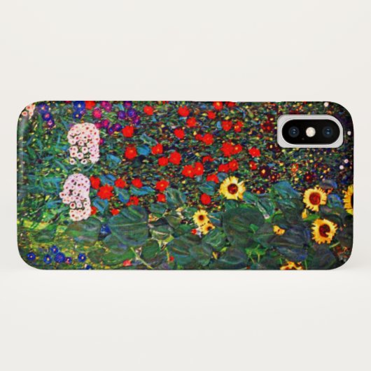 Gustav Klimt Flower Garden Case-Mate iPhone Case (Achterkant (horizontaal))