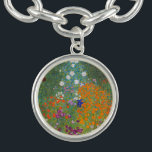 Gustav Klimt Flower Garden Cottage Natuur Armband<br><div class="desc">Een prachtig tuinschilderij - dit is een klassiek schilderij van Gustav Klimt,  genaamd Cottage Garden,  of Bauergarten,  1907,  dat is een close-up van een bloementuin,  een kleurrijk bloemschilderij.</div>