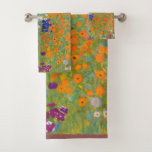 Gustav Klimt Flower Garden Cottage Natuur Bad Handdoek<br><div class="desc">Een prachtig tuinschilderij - dit is een klassiek schilderij van Gustav Klimt,  genaamd Cottage Garden,  of Bauergarten,  1907,  dat is een close-up van een bloementuin,  een kleurrijk bloemschilderij.</div>