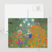Gustav Klimt Flower Garden Cottage Natuur Briefkaart (Voorkant / Achterkant)