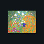 Gustav Klimt Flower Garden Cottage Natuur Canvas Afdruk<br><div class="desc">Een prachtig tuinschilderij - dit is een klassiek schilderij van Gustav Klimt,  genaamd Cottage Garden,  of Bauergarten,  1907,  dat is een close-up van een bloementuin,  een kleurrijk bloemschilderij.</div>