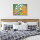 Gustav Klimt Flower Garden Cottage Natuur Canvas Afdruk (Insitu (Slaapkamer))