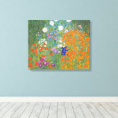 Gustav Klimt Flower Garden Cottage Natuur Canvas Afdruk (Insitu (Houten vloer))