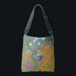 Gustav Klimt Flower Garden Cottage Natuur Crossbody Tas<br><div class="desc">Een prachtig tuinschilderij - dit is een klassiek schilderij van Gustav Klimt,  genaamd Cottage Garden,  of Bauergarten,  1907,  dat is een close-up van een bloementuin,  een kleurrijk bloemschilderij.</div>