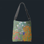 Gustav Klimt Flower Garden Cottage Natuur Crossbody Tas<br><div class="desc">Een prachtig tuinschilderij - dit is een klassiek schilderij van Gustav Klimt,  genaamd Cottage Garden,  of Bauergarten,  1907,  dat is een close-up van een bloementuin,  een kleurrijk bloemschilderij.</div>