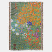 Gustav Klimt Flower Garden Cottage Natuur Deken (Voorkant Verticaal)