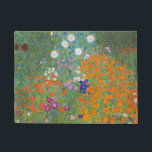 Gustav Klimt Flower Garden Cottage Natuur Deurmat<br><div class="desc">Een prachtig tuinschilderij - dit is een klassiek schilderij van Gustav Klimt,  genaamd Cottage Garden,  of Bauergarten,  1907,  dat is een close-up van een bloementuin,  een kleurrijk bloemschilderij.</div>