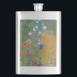 Gustav Klimt Flower Garden Cottage Natuur Flacon<br><div class="desc">Een prachtig tuinschilderij - dit is een klassiek schilderij van Gustav Klimt,  genaamd Cottage Garden,  of Bauergarten,  1907,  dat is een close-up van een bloementuin,  een kleurrijk bloemschilderij.</div>