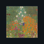 Gustav Klimt Flower Garden Cottage Natuur Hout Afdruk<br><div class="desc">Een prachtig tuinschilderij - dit is een klassiek schilderij van Gustav Klimt,  genaamd Cottage Garden,  of Bauergarten,  1907,  dat is een close-up van een bloementuin,  een kleurrijk bloemschilderij.</div>
