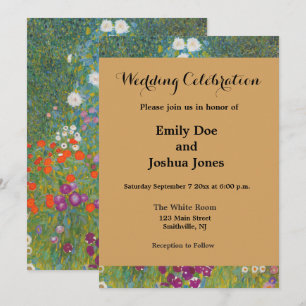 Gustav Klimt Flower Garden Cottage Natuur Kaart