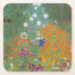 Gustav Klimt Flower Garden Cottage Natuur Kartonnen Onderzetters<br><div class="desc">Een prachtig tuinschilderij - dit is een klassiek schilderij van Gustav Klimt,  genaamd Cottage Garden,  of Bauergarten,  1907,  dat is een close-up van een bloementuin,  een kleurrijk bloemschilderij.</div>