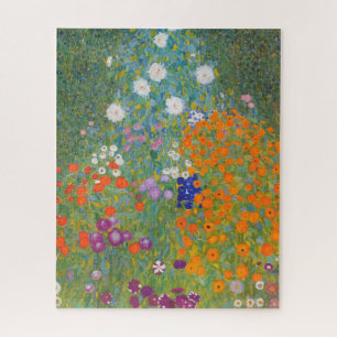 Gustav Klimt Flower Garden Cottage Natuur Legpuzzel