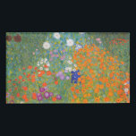 Gustav Klimt Flower Garden Cottage Natuur Naambadge<br><div class="desc">Een prachtig tuinschilderij - dit is een klassiek schilderij van Gustav Klimt,  genaamd Cottage Garden,  of Bauergarten,  1907,  dat is een close-up van een bloementuin,  een kleurrijk bloemschilderij.</div>