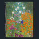 Gustav Klimt Flower Garden Cottage Natuur Notitieboek<br><div class="desc">Een prachtig tuinschilderij - dit is een klassiek schilderij van Gustav Klimt,  genaamd Cottage Garden,  of Bauergarten,  1907,  dat is een close-up van een bloementuin,  een kleurrijk bloemschilderij.</div>