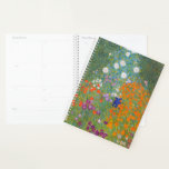 Gustav Klimt Flower Garden Cottage Natuur Planner<br><div class="desc">Een prachtig tuinschilderij - dit is een klassiek schilderij van Gustav Klimt,  genaamd Cottage Garden,  of Bauergarten,  1907,  dat is een close-up van een bloementuin,  een kleurrijk bloemschilderij.</div>