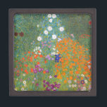 Gustav Klimt Flower Garden Cottage Natuur Premium Bewaar Doosje<br><div class="desc">Een prachtig tuinschilderij - dit is een klassiek schilderij van Gustav Klimt,  genaamd Cottage Garden,  of Bauergarten,  1907,  dat is een close-up van een bloementuin,  een kleurrijk bloemschilderij.</div>