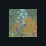 Gustav Klimt Flower Garden Cottage Natuur Stenen Magneet<br><div class="desc">Een prachtig tuinschilderij - dit is een klassiek schilderij van Gustav Klimt,  genaamd Cottage Garden,  of Bauergarten,  1907,  dat is een close-up van een bloementuin,  een kleurrijk bloemschilderij.</div>