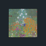 Gustav Klimt Flower Garden Cottage Natuur Stenen Magneet<br><div class="desc">Een prachtig tuinschilderij - dit is een klassiek schilderij van Gustav Klimt,  genaamd Cottage Garden,  of Bauergarten,  1907,  dat is een close-up van een bloementuin,  een kleurrijk bloemschilderij.</div>