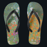 Gustav Klimt Flower Garden Cottage Natuur Teenslippers<br><div class="desc">Een prachtig tuinschilderij - dit is een klassiek schilderij van Gustav Klimt,  genaamd Cottage Garden,  of Bauergarten,  1907,  dat is een close-up van een bloementuin,  een kleurrijk bloemschilderij.</div>