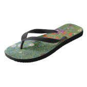 Gustav Klimt Flower Garden Cottage Natuur Teenslippers (Schuin)