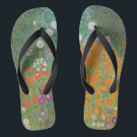 Gustav Klimt Flower Garden Cottage Natuur Teenslippers<br><div class="desc">Een prachtig tuinschilderij - dit is een klassiek schilderij van Gustav Klimt,  genaamd Cottage Garden,  of Bauergarten,  1907,  dat is een close-up van een bloementuin,  een kleurrijk bloemschilderij.</div>