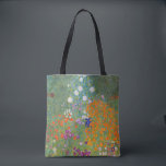 Gustav Klimt Flower Garden Cottage Natuur Tote Bag<br><div class="desc">Een prachtig tuinschilderij - dit is een klassiek schilderij van Gustav Klimt,  genaamd Cottage Garden,  of Bauergarten,  1907,  dat is een close-up van een bloementuin,  een kleurrijk bloemschilderij.</div>