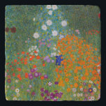 Gustav Klimt Flower Garden Cottage Natuur Trivet<br><div class="desc">Een prachtig tuinschilderij - dit is een klassiek schilderij van Gustav Klimt,  genaamd Cottage Garden,  of Bauergarten,  1907,  dat is een close-up van een bloementuin,  een kleurrijk bloemschilderij.</div>