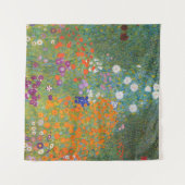 Gustav Klimt Flower Garden Cottage Natuur Wandkleed (Voorkant (horizontaal))