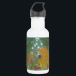 Gustav Klimt Flower Garden Cottage Natuur Waterfles<br><div class="desc">Een prachtig tuinschilderij - dit is een klassiek schilderij van Gustav Klimt,  genaamd Cottage Garden,  of Bauergarten,  1907,  dat is een close-up van een bloementuin,  een kleurrijk bloemschilderij.</div>