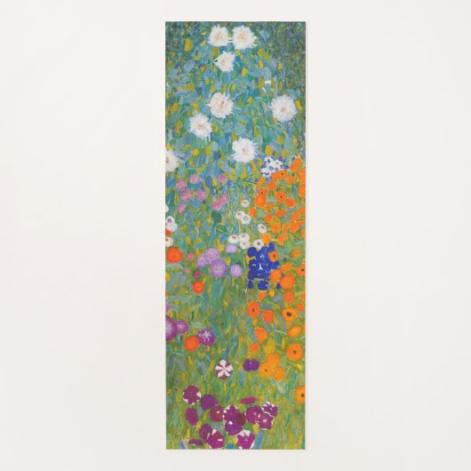 Gustav Klimt Flower Garden Cottage Natuur Yogamat (Voorkant)