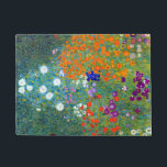 Gustav Klimt Flower Garden Deurmat<br><div class="desc">Een tuin voor huisbloemen,  zoals geschilderd door Gustav Klimt.</div>