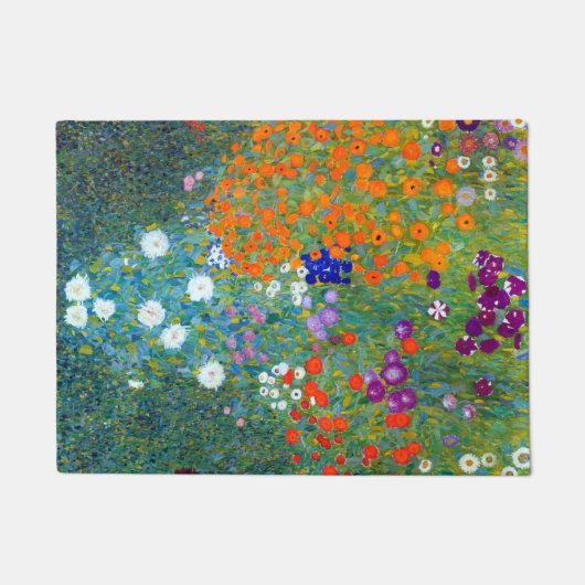 Gustav Klimt Flower Garden Deurmat (Voorkant)