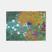Gustav Klimt Flower Garden Fleece Deken (Voorkant (Horizontaal))