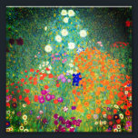 Gustav Klimt Flower Garden Foto Afdruk<br><div class="desc">Foto van Gustav Klimt's olieverf Flower Garden (1906). Een prachtige tuin van paarse,  rode,  witte,  blauwe en oranje bloemen. Een groot geschenk voor fans van Art Nouveau en Oostenrijkse kunst.</div>