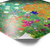 Gustav Klimt Flower Garden Foto Afdruk (Hoek)