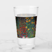 Gustav Klimt Flower Garden Glas (Achterkant)