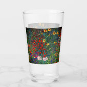 Gustav Klimt Flower Garden Glas (Achterkant)