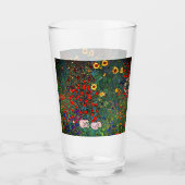 Gustav Klimt Flower Garden Glas (Voorkant)