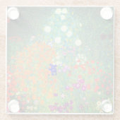 Gustav Klimt Flower Garden Glazen Onderzetter (Achterkant)