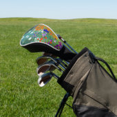 Gustav Klimt Flower Garden Golfheadcover (Insitu)