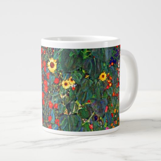 Gustav Klimt Flower Garden Grote Koffiekop (Voorkant rechts)