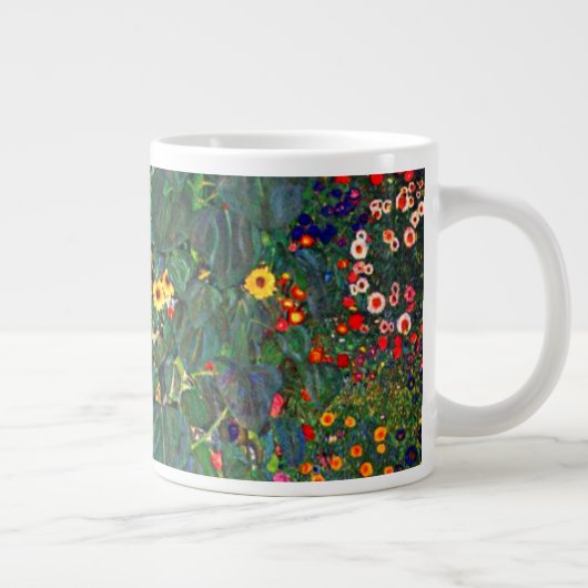 Gustav Klimt Flower Garden Grote Koffiekop (Rechts)