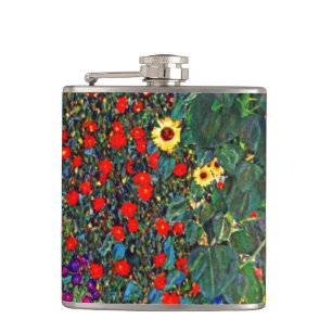Gustav Klimt Flower Garden Heupfles